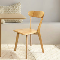 Levede 2x Dining Chairs Wooden Kitchen Chair