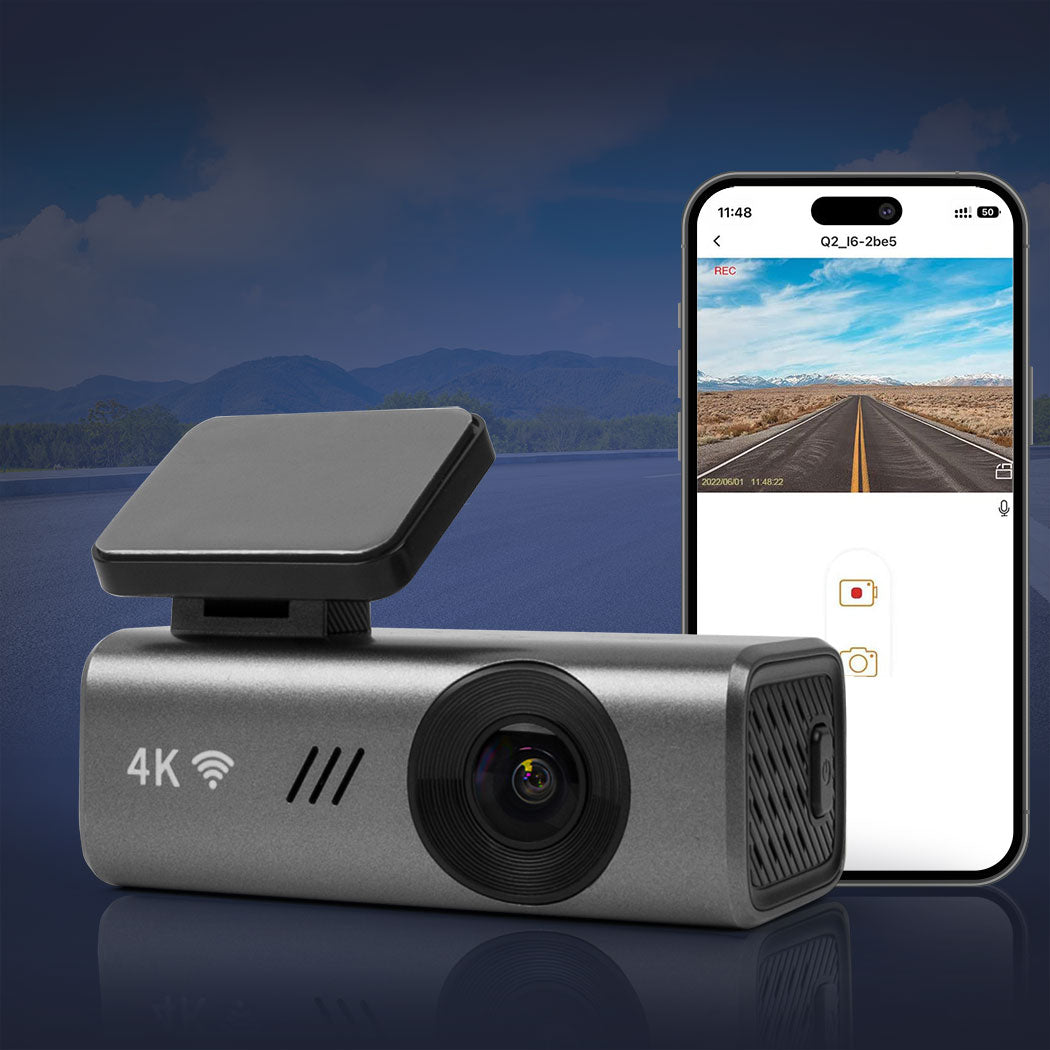 Dash Camera 4K Wifi Car Recorder Voice