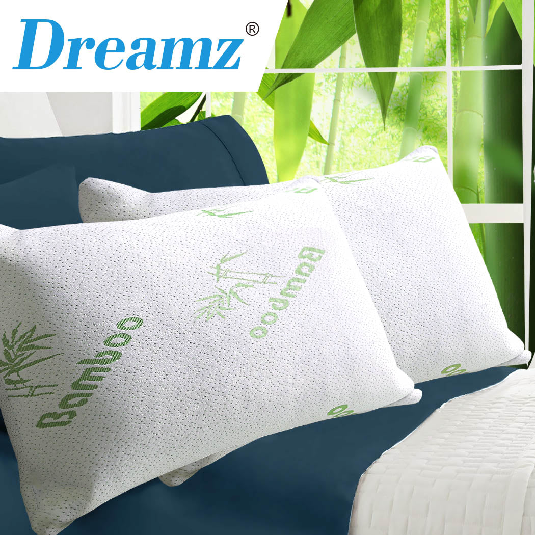 DreamZ 2x Memory Foam Pillow Bamboo