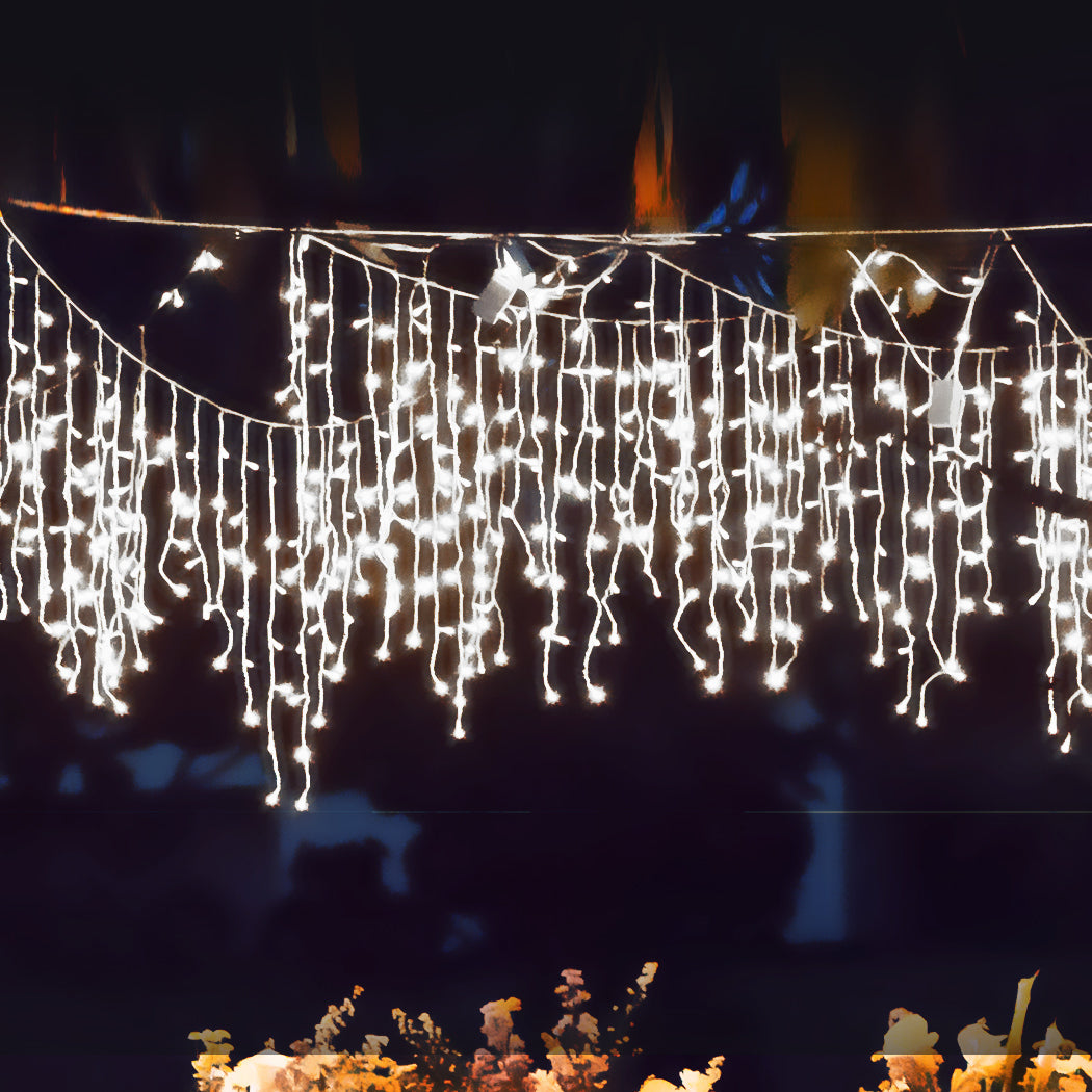 Curtain Fairy String Lights Wedding Cool White 300 LED