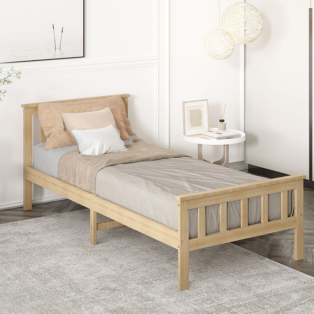 Levede Wooden Bed Frame Single Size