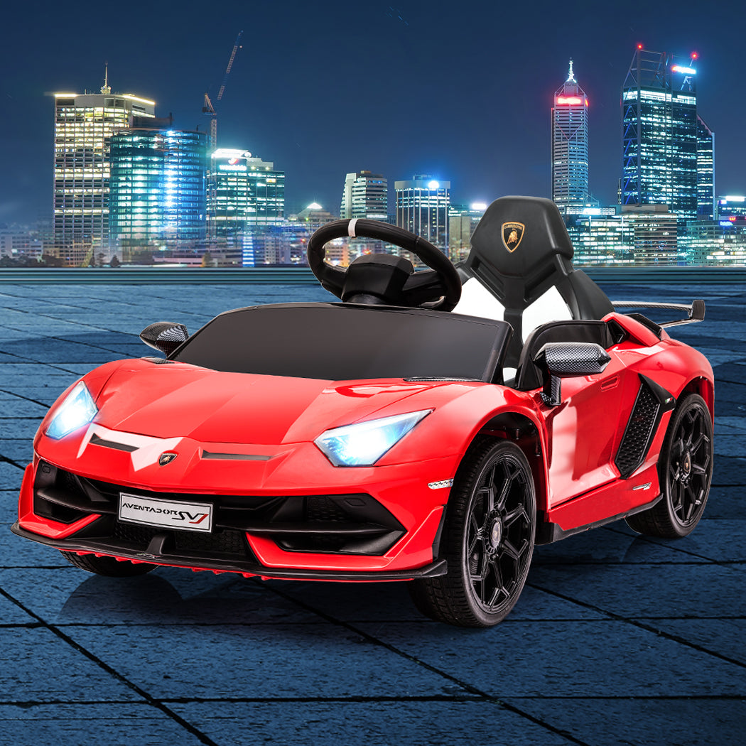 Kids Ride On Car Lamborghini SVJ Licensed Red