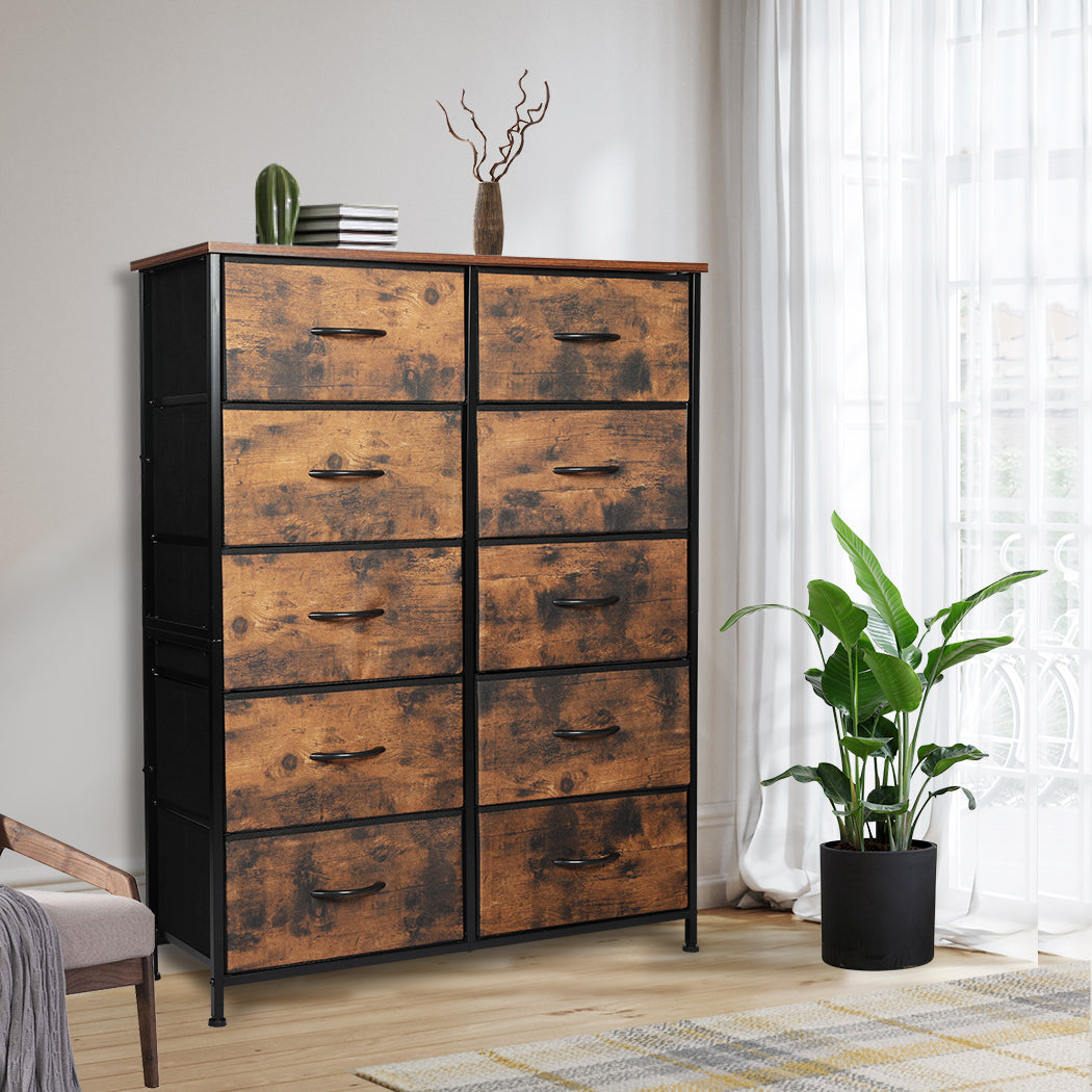 Levede Storage Cabinet Tower Chest King Single