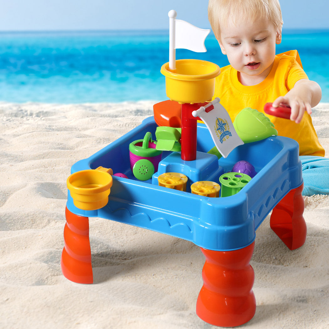 21pc Kids Sand Water Activity Play Table