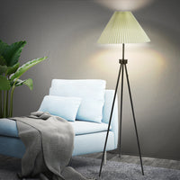 EMITTO Modern Tripod Floor Lamp Linen Beige