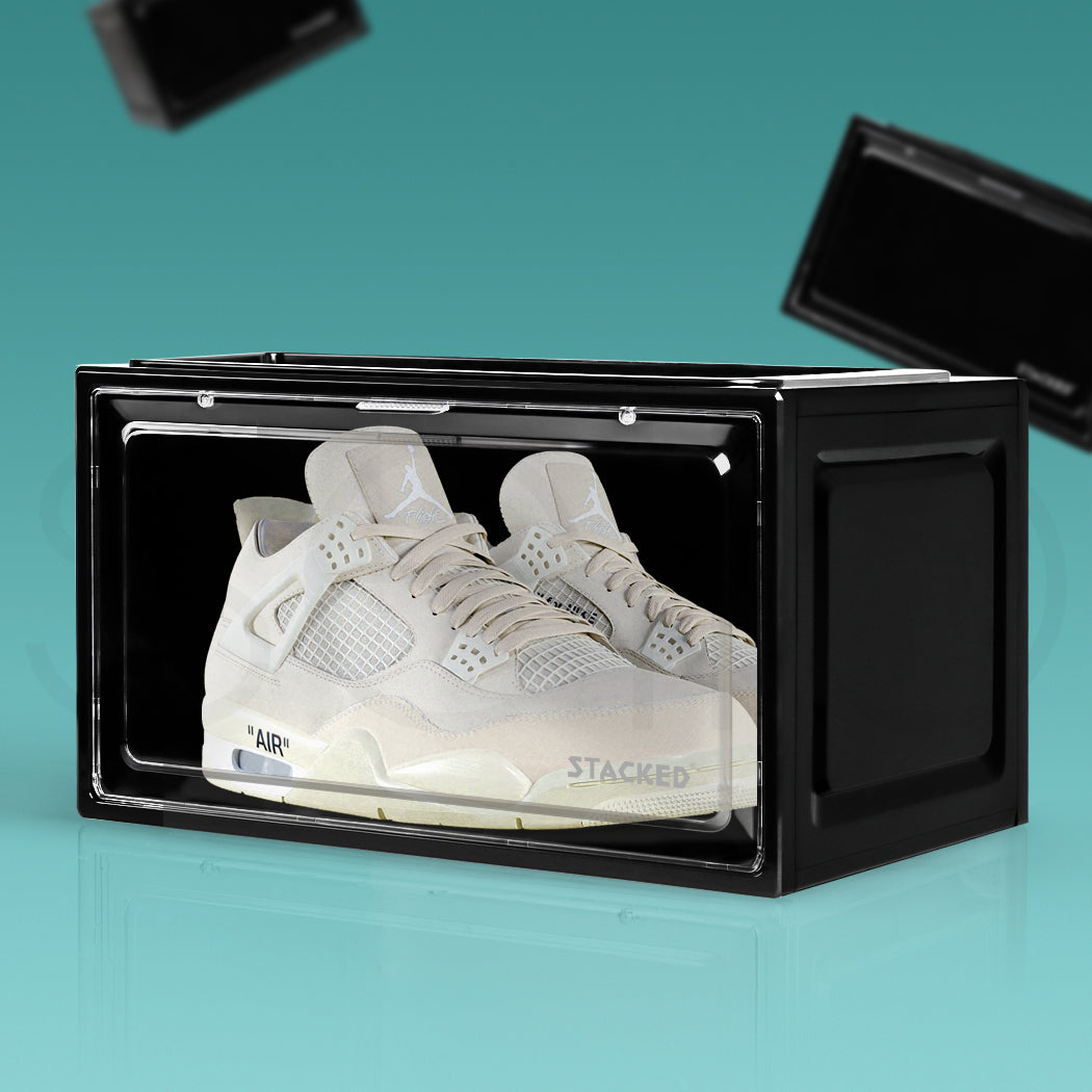 Stacked Shoe Box Acrylic Sneaker Display 1PC Black
