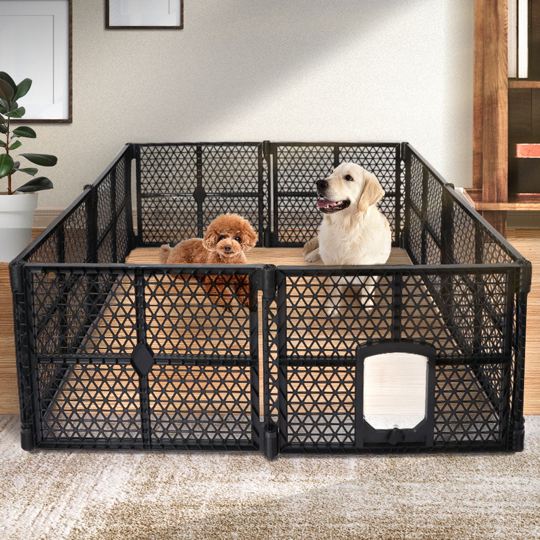 PaWz Pet Playpen Folding Dog Plastic L Large