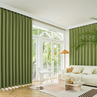 Marlow 2XBlockout Curtains Chenille 180x250 Green CD1016-180x250-DG