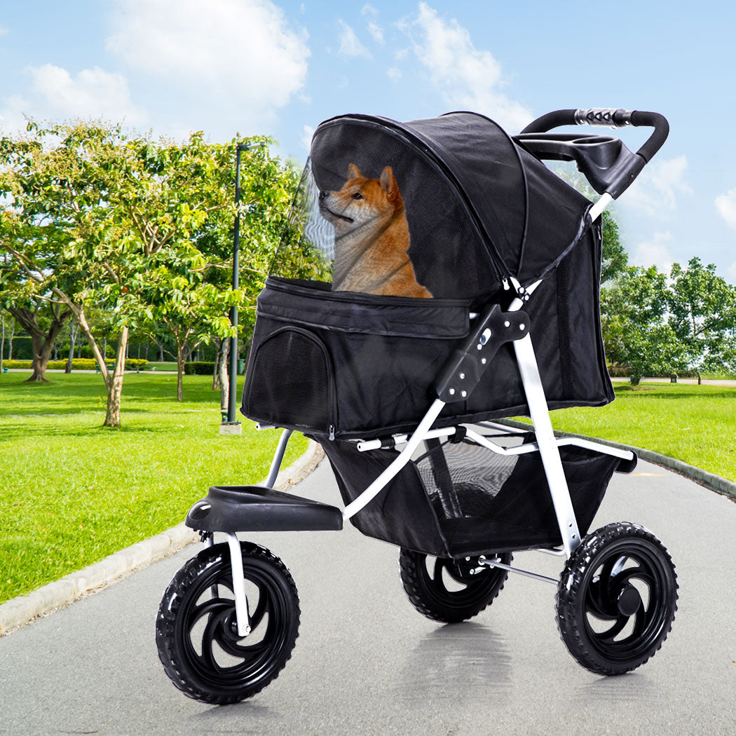 PaWz Pet Stroller Pram Dog Carrier Trailer