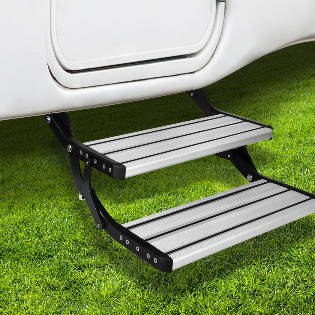 Double Caravan Step Folding Steps Pull