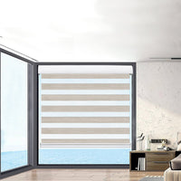 Marlow Blackout Zebra Roller Blind Curtains 210x210 Beige