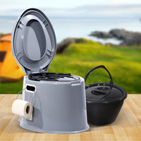 6L Camping Toilet Outdoor Portable Potty