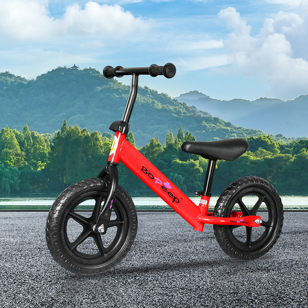 BoPeep Kids Balance Bike Ride On Toys Red