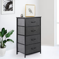 Levede Storage Cabinet Tower Chest Dark Grey