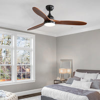 Spector 52'' Ceiling Fan DC Motor LED Walnut