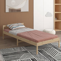 Levede Wooden Bed Frame Single Size Natural