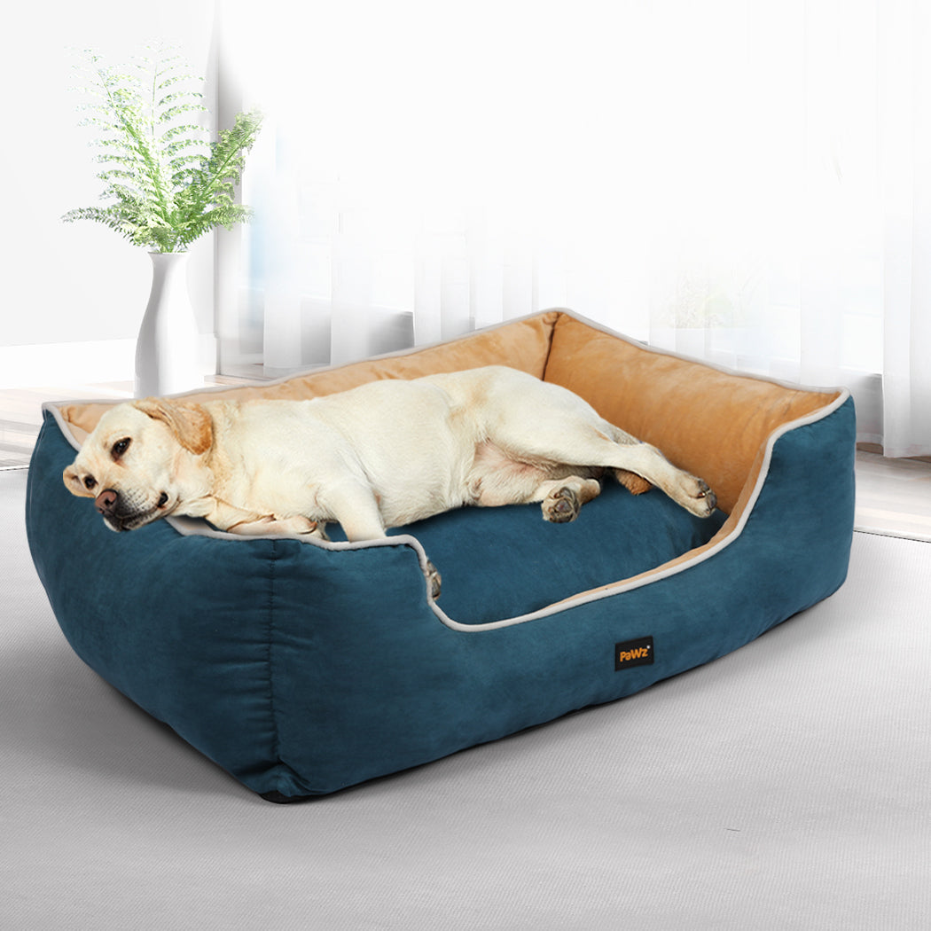 PaWz Pet Bed Mattress Dog Cat Pad Mat Blue XX-Large