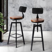 Levede 1x Industrial Bar Stools Kitchen