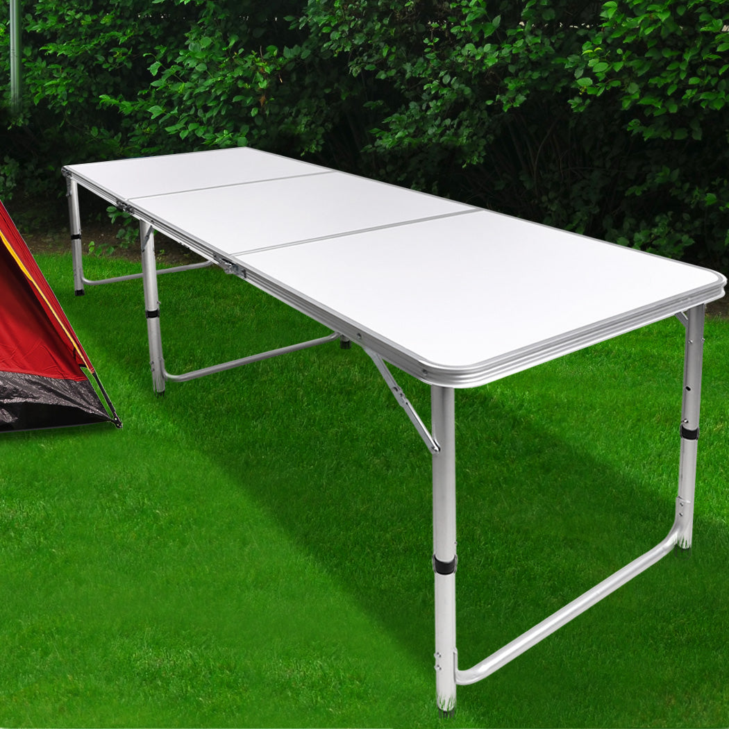 Levede Folding Camping Table Aluminium Silver