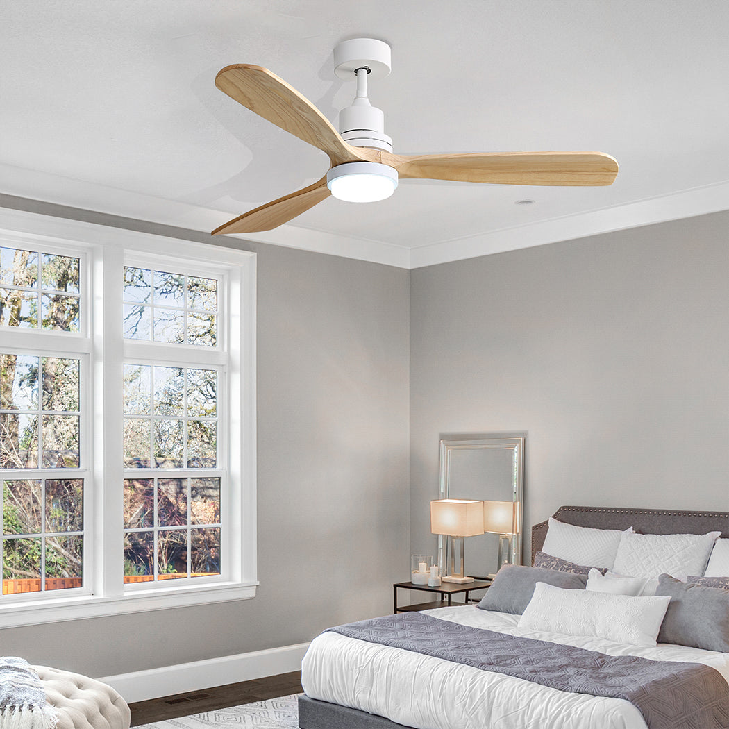 Spector Ceiling Fan 52'' DC Motor Wood Natural