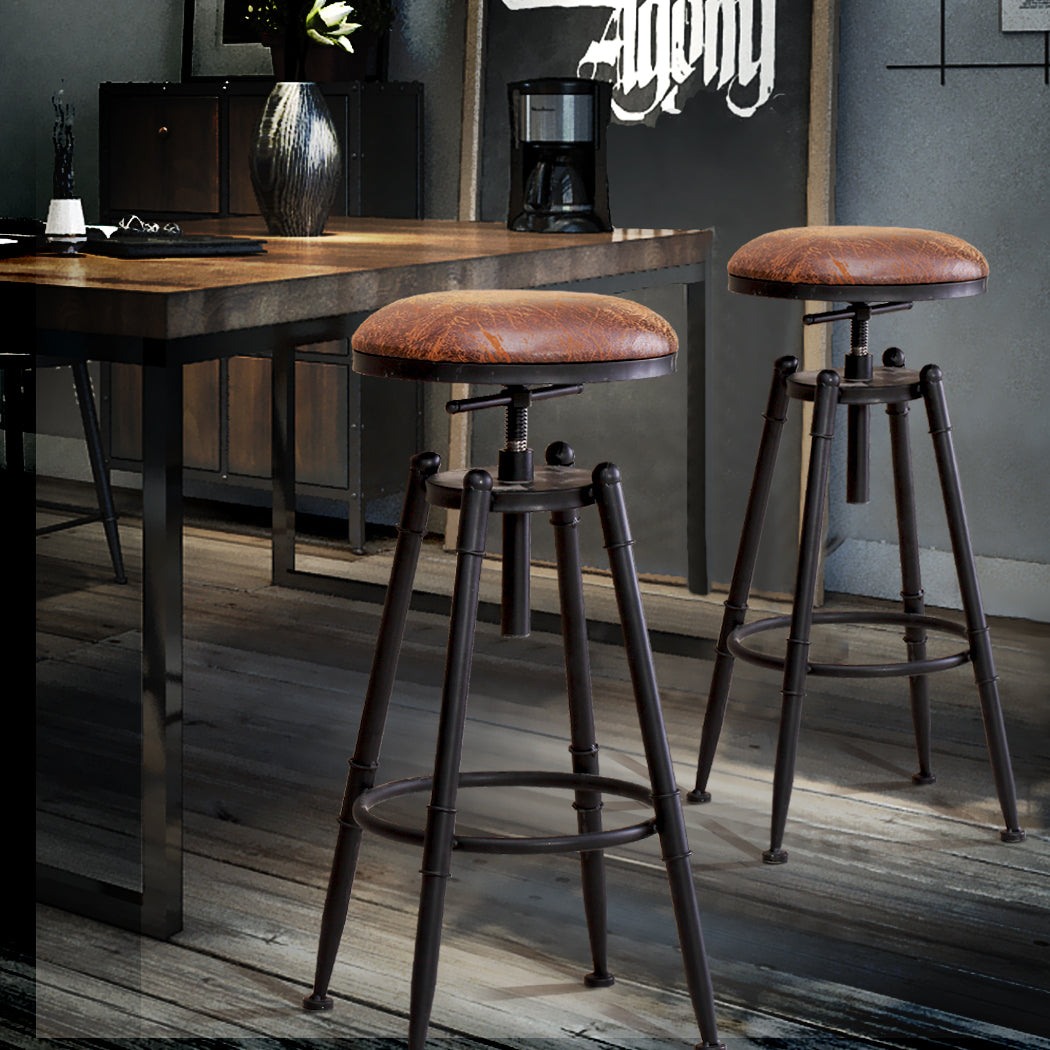 Levede 4x Bar Stools Industrial Kitchen