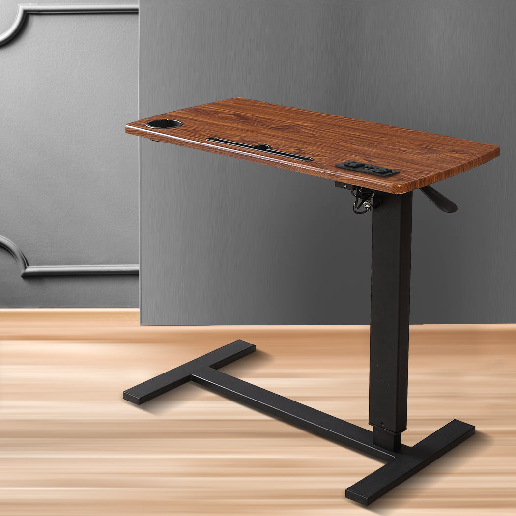 Levede Standing Desk Height Adjustable Brown