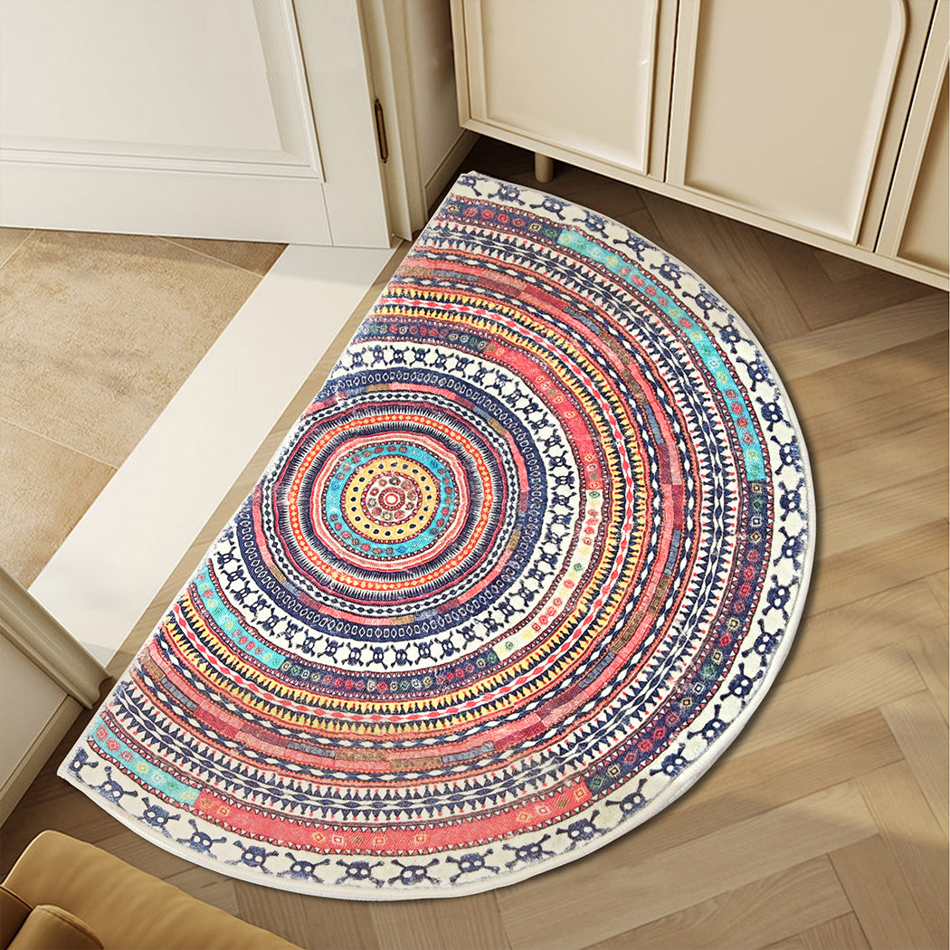 Marlow Door Mat Half Moon Semi-Circle Rug 60x90