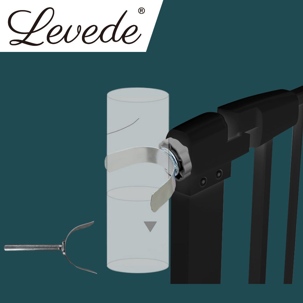 Levede Baby Safety Gate U Style Adaptor Black