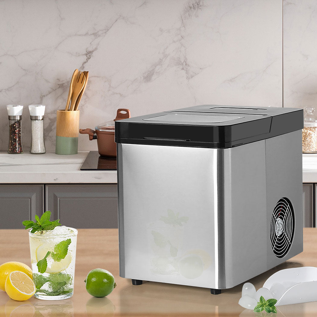 Spector Ice Maker Commercial 2.1L Portable Silver