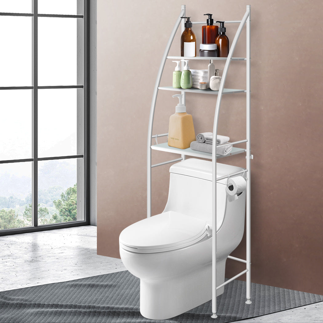 Dutxa 3 Tier Over Toilet Storage Shelf White