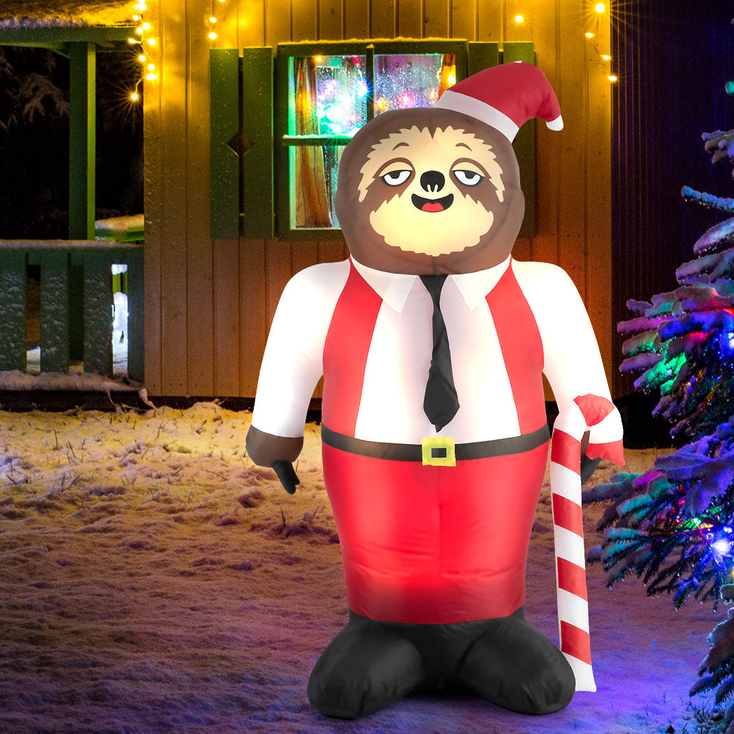 Santaco Christmas Inflatable Sloth 1.8M