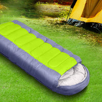 Mountview Sleeping Bag Outdoor Camping Grey