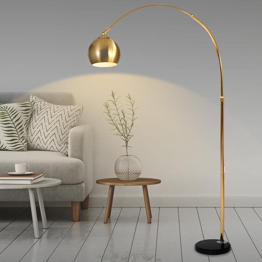 EMITTO Modern LED Floor Lamp Stand Reading Gold