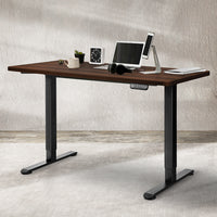 Levede Motorised Standing Desk Adjustable 140cm Walnut 1000x 1MM