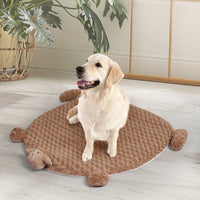 PaWz Pet Bed Cat Calming Bed Dog Squeaky M Tan Medium