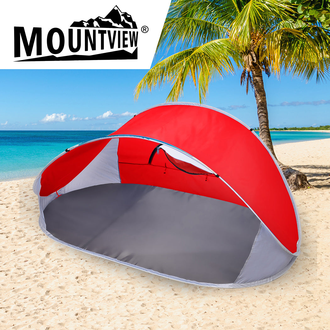 Mountview Pop Up Tent Camping Beach Red