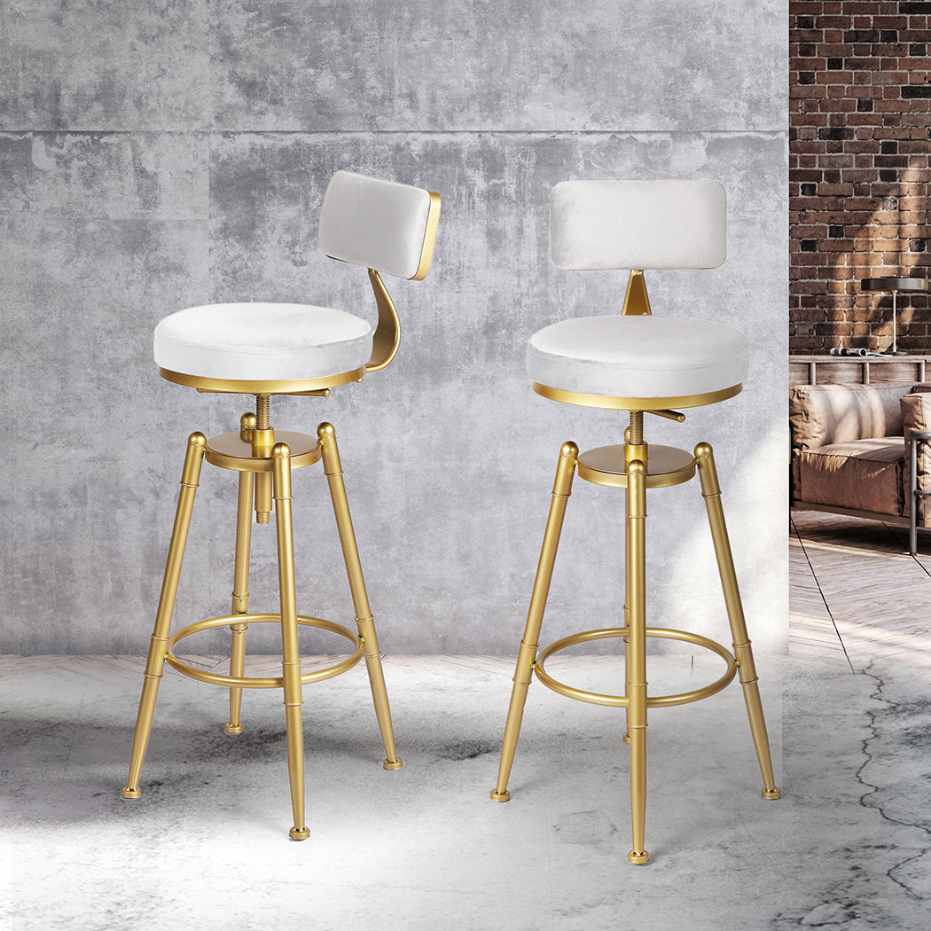 Levede 1x Bar Stools Kitchen Stool Chair White
