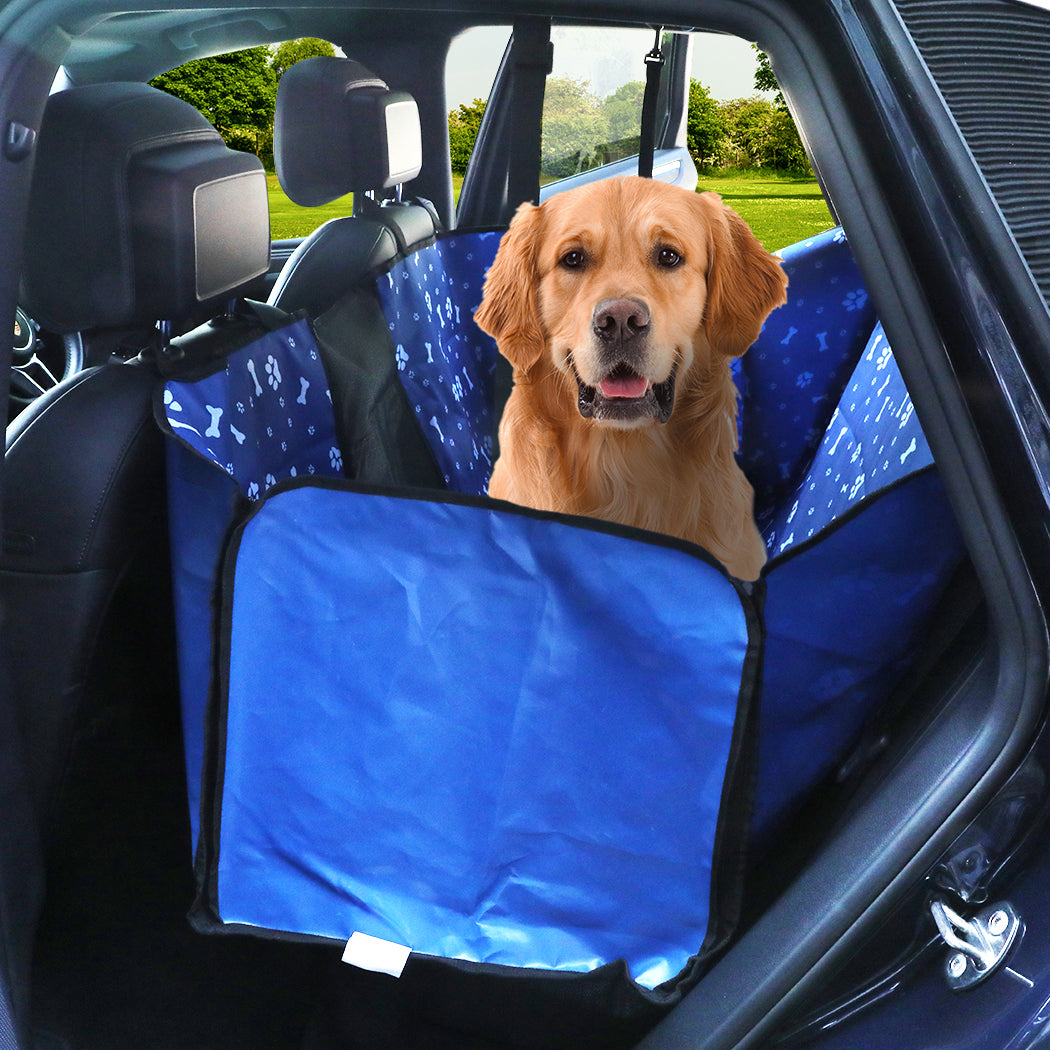 PaWz Pet Back Car Seat Cover Hammock Blue