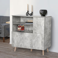 Levede Buffet Sideboard Storage Cabinet Grey