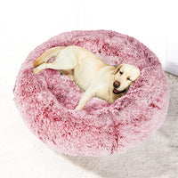 PaWz Pet Bed Memory Foam Dog Donut Pink Large