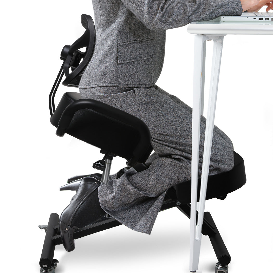 Levede Kneeling Chair Office Ergonomic Black