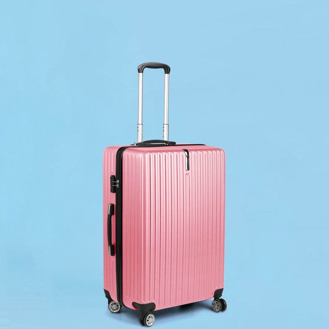 Slimbridge 20" Carry On Luggage Suitcase Rose Gold 20 inch