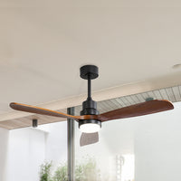 Spector 52'' Wood Ceiling Fan DC Motor Walnut