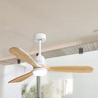 Spector Ceiling Fan 52'' DC Motor Wood Natural