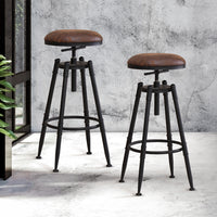 Levede 2x Industrial Bar Stools Kitchen