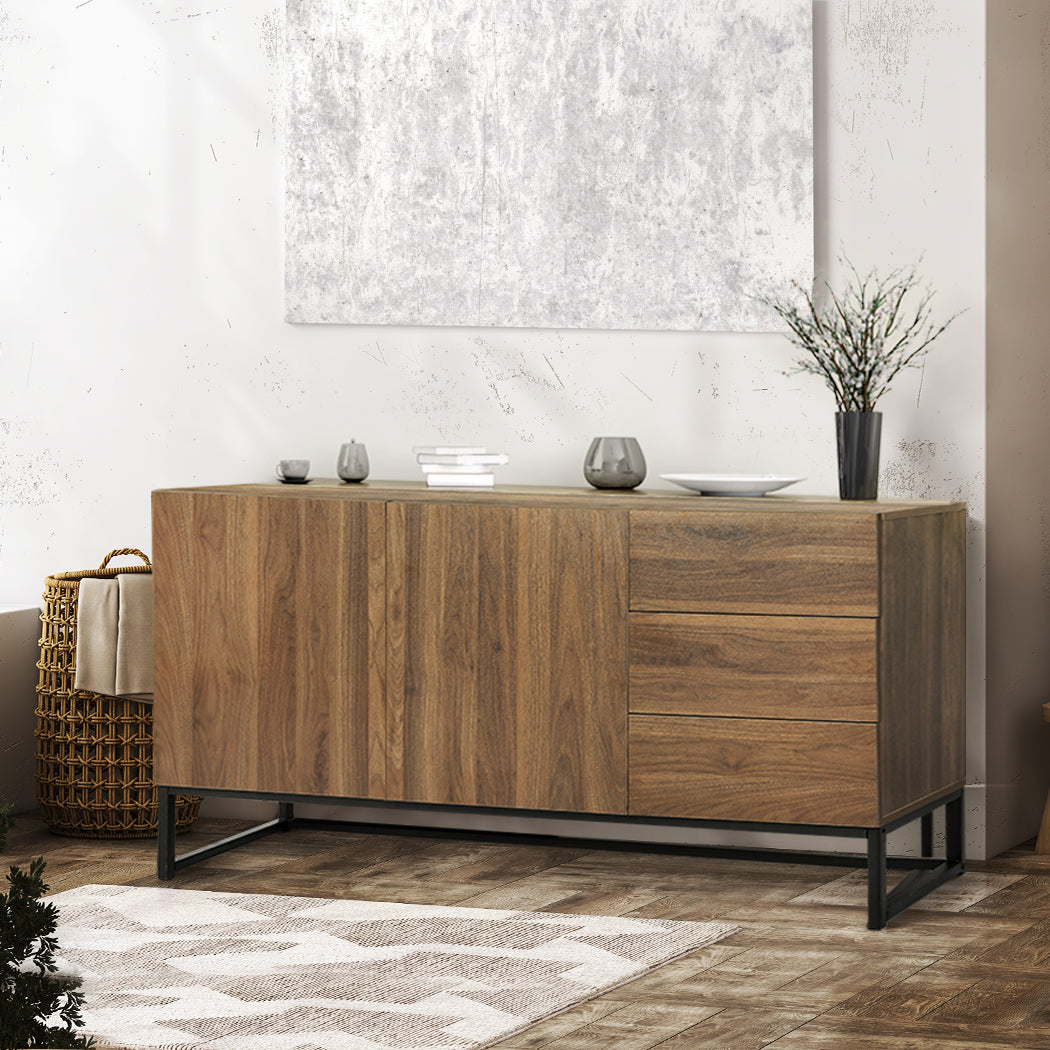 Levede Buffet Sideboard Storage Cabinet Walnut