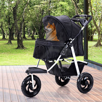 PaWz Pet Stroller Pram Dog Carrier Trailer