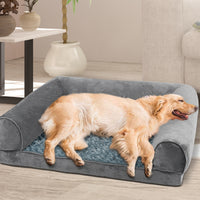 PaWz Pet Bed Sofa Dog Bedding Soft Warm L Grey Large