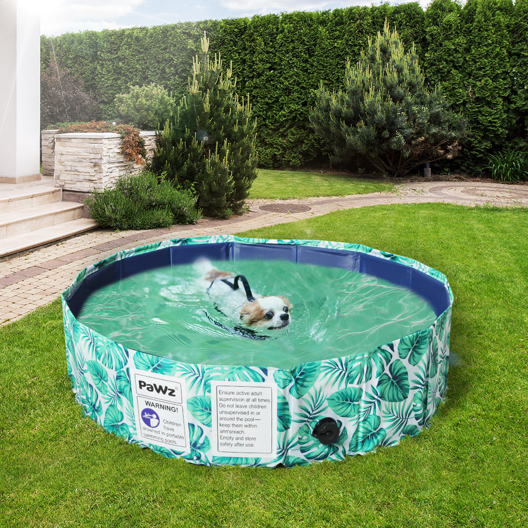 PaWz 80cm Pet Dog Swimming Pool Cat M Medium