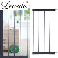 Levede Baby Safety Gate Adjustable Pet Black 30cm Extension